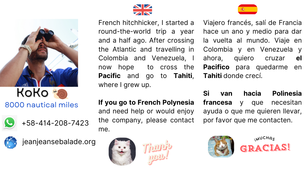 Message de voyage pour le Panama.